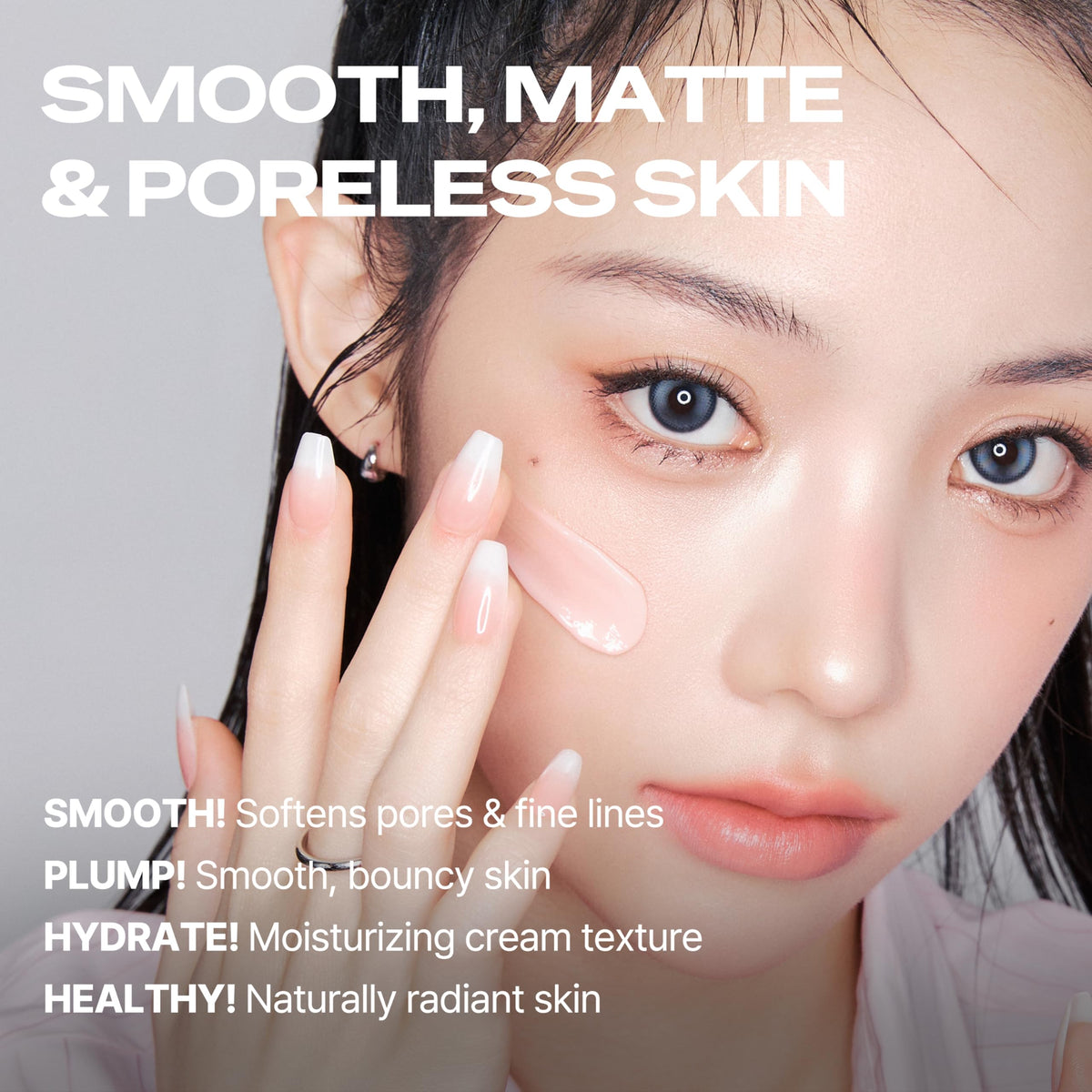 TOUCH IN SOL No Poreblem Primer – Pore Primer for Korean Makeup, Mattifying Primer for Oily Skin, Pore Eraser for Large Pores, Blurring Finish from K Beauty (1.01 fl.oz/30ml)