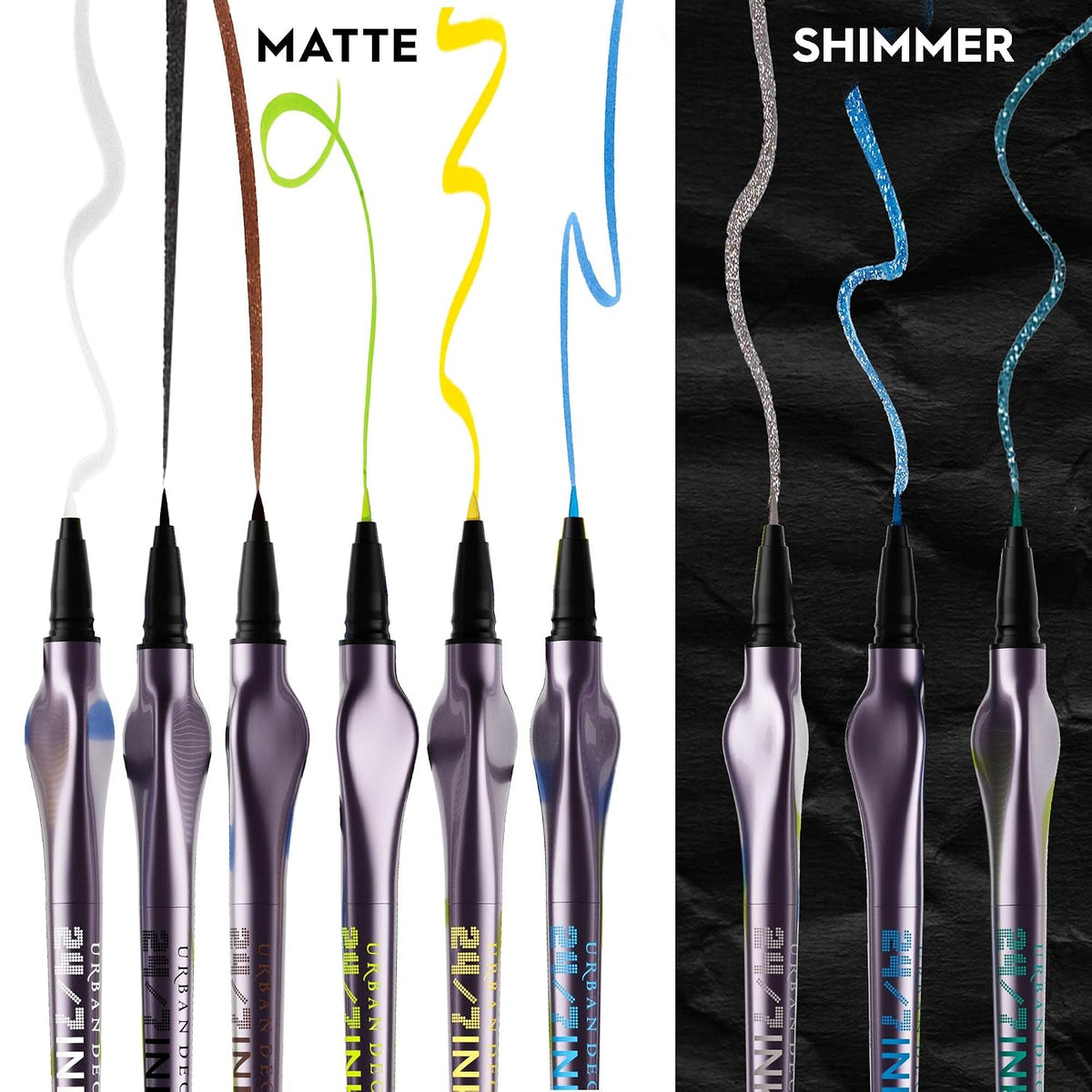 Urban Decay 24/7 Inks Easy Ergonomic Liquid Eyeliner Pen - Vibrant Liners