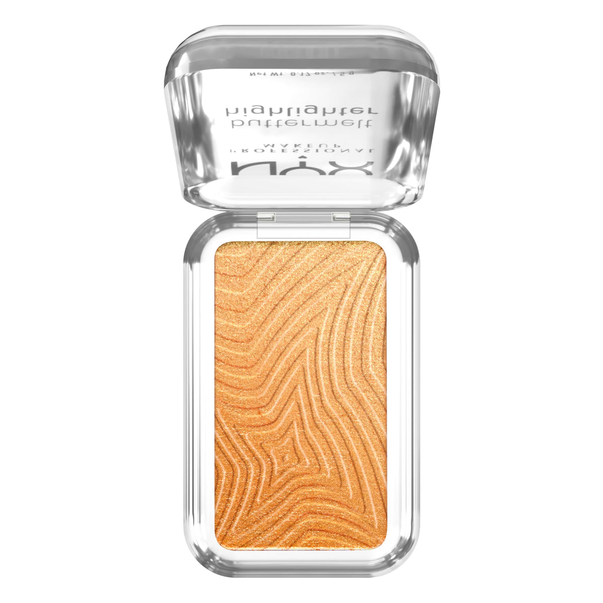NYX PROFESSIONAL MAKEUP Buttermelt Highlighter, Powder Highlighter Makeup, With Up to 12H Wear and High Impact Glow - 05 Bright and Butta (Light Champagne)