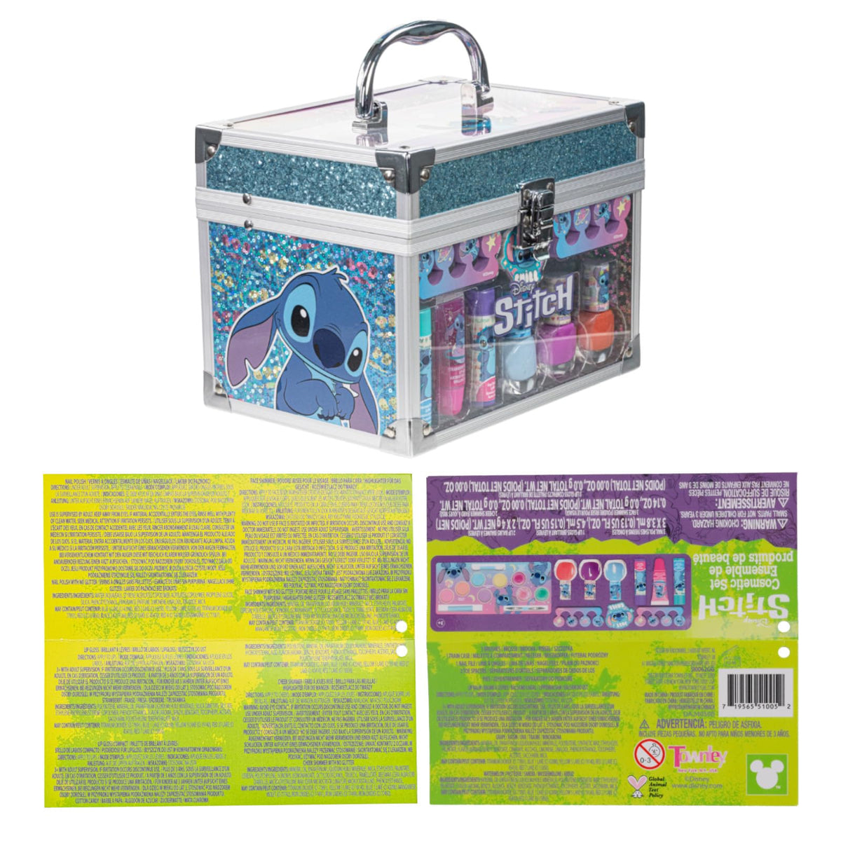 Hello Kitty Train Case Beauty Set with Washable Makeup, Ages 3+
