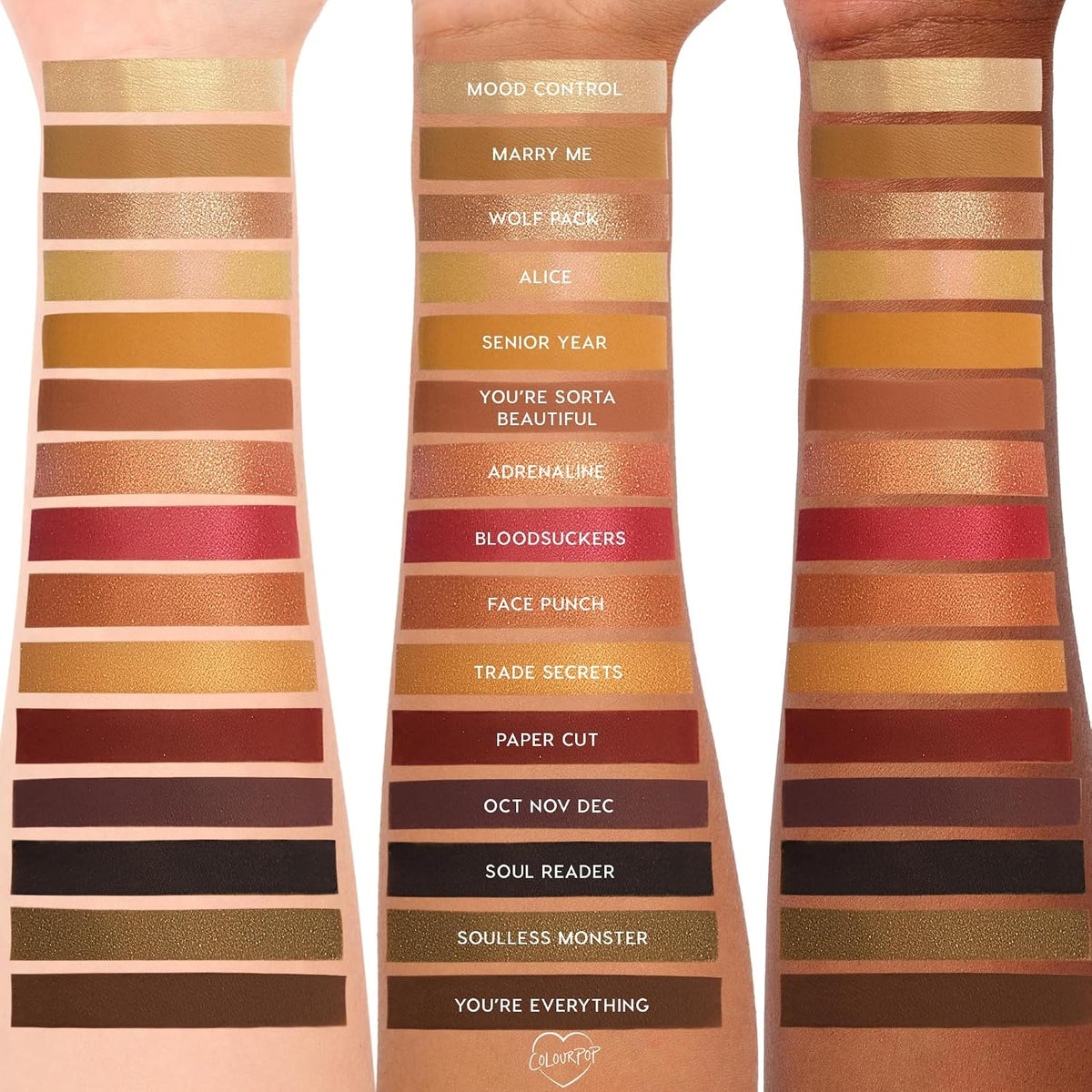 ColourPop x The Twilight Saga New Moon Eye Shadow Palette Makeup, 0.6 oz