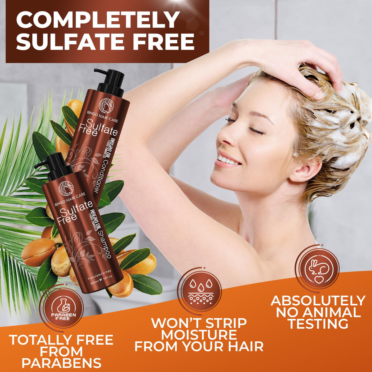 Curly Shampoo and Conditioner Set - Sulfate Free Moisturizing Formula - Deep Treatment for Curly and Permed Hair Women and Men - 14 Fl Oz (Set of 2)