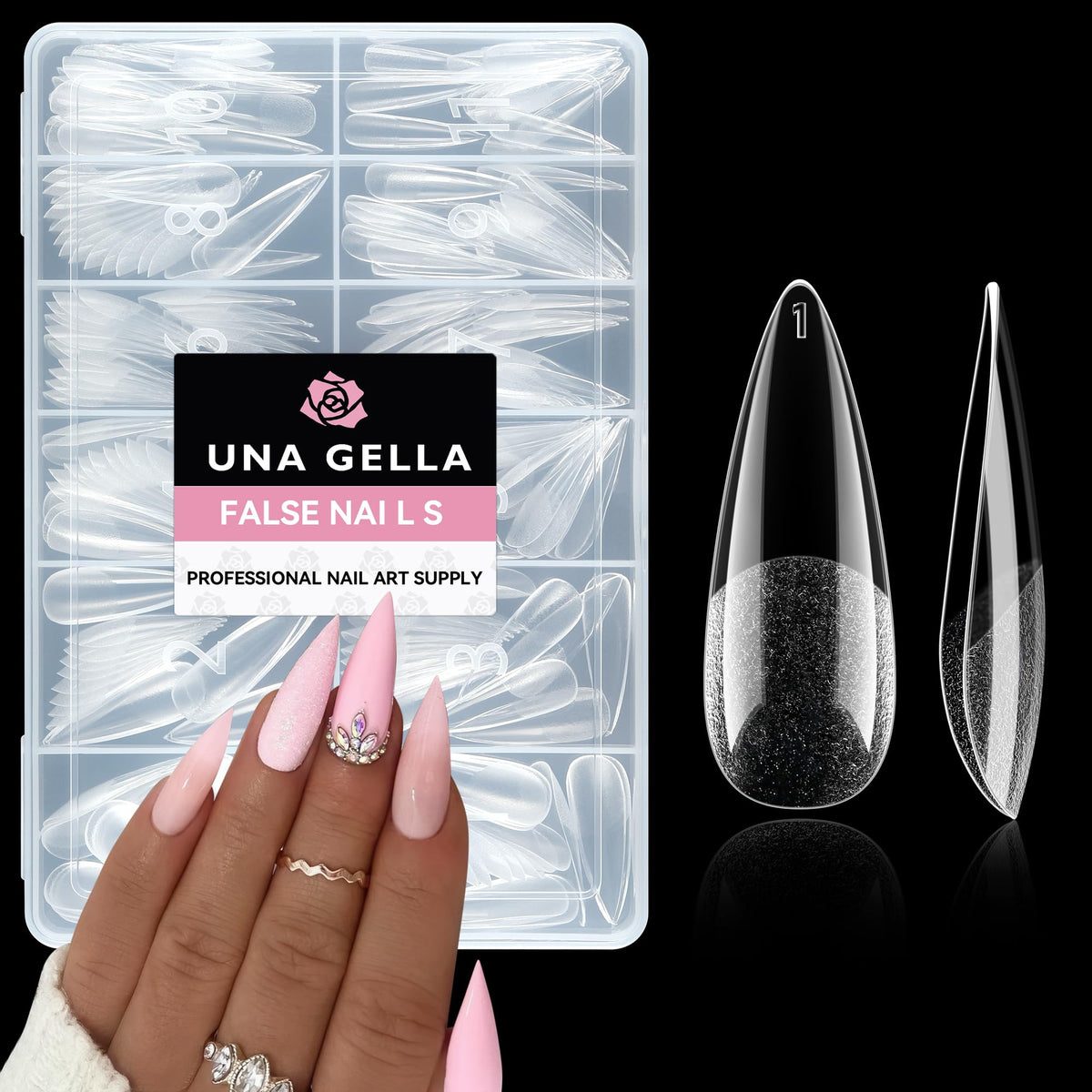 UNA GELLA Solid Nail Glue Super Strong for Press On Nails & Nail Tips 15g