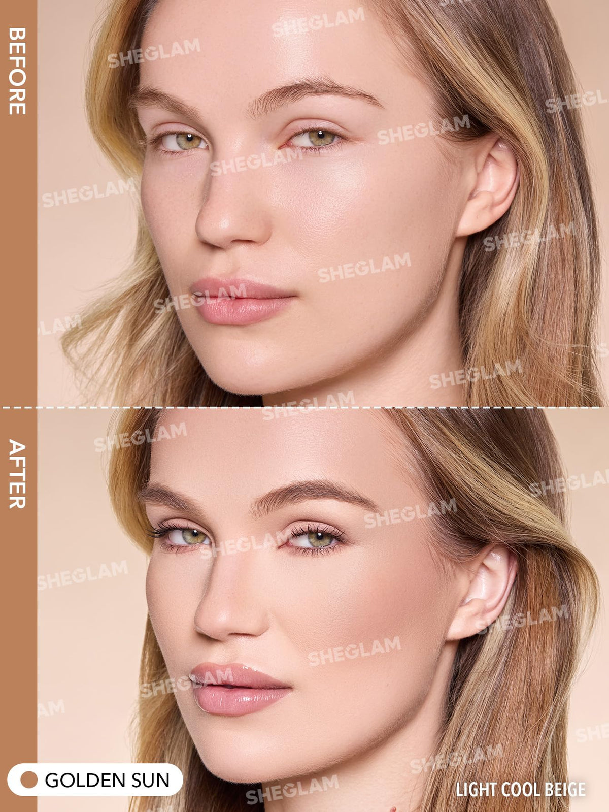 SHEGLAM Sun Sculpt Cool Toned Liquid Contour Stick Long Lasting Cream Bronzer Makeup - 01 Soft Tan
