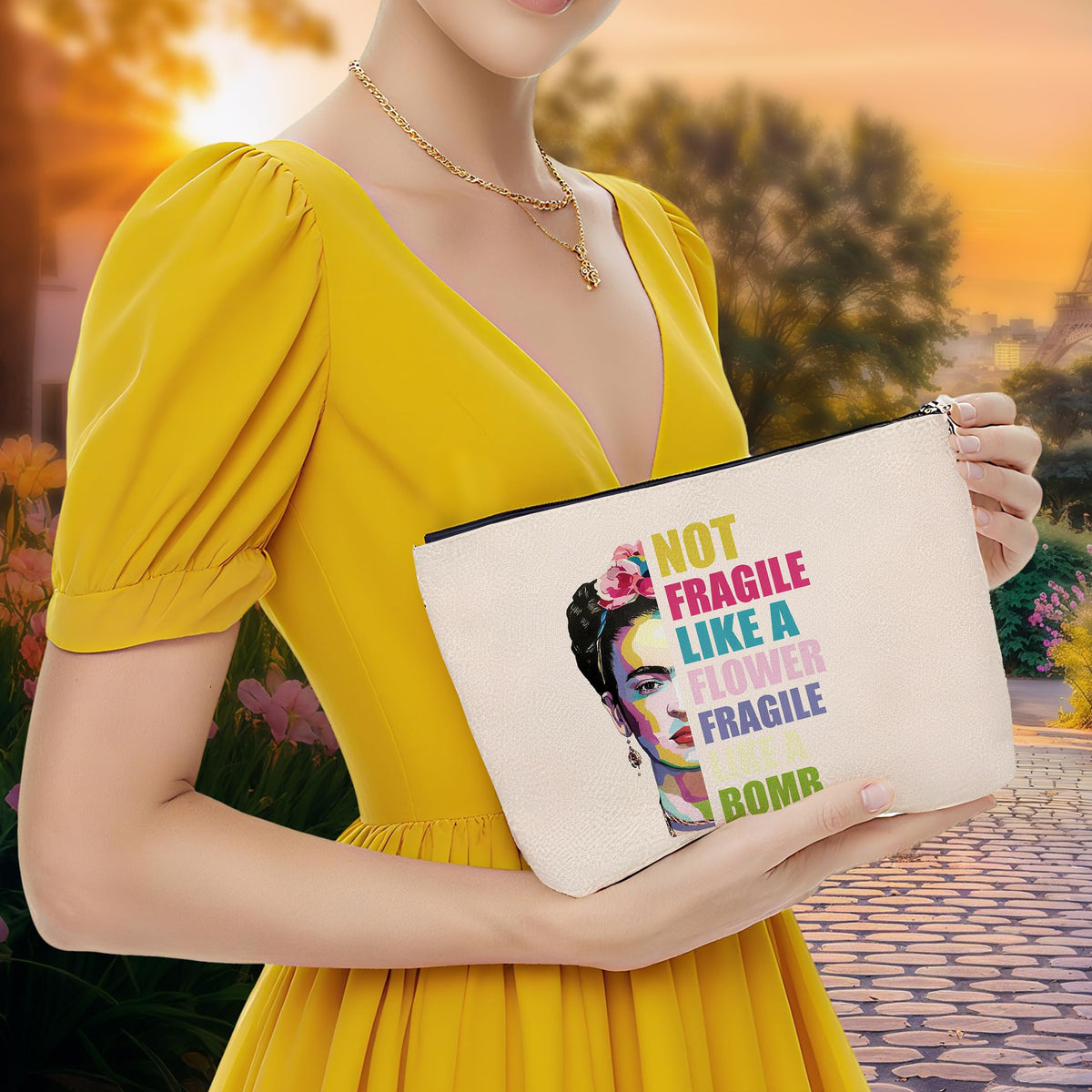 Retro Pinup Makeup Bag for Women, Vintage Pop Art Cosmetic Pouch, Sassy Funny Gifts for Girls, Bold Sarcastic Toiletry Bag, Unique Present