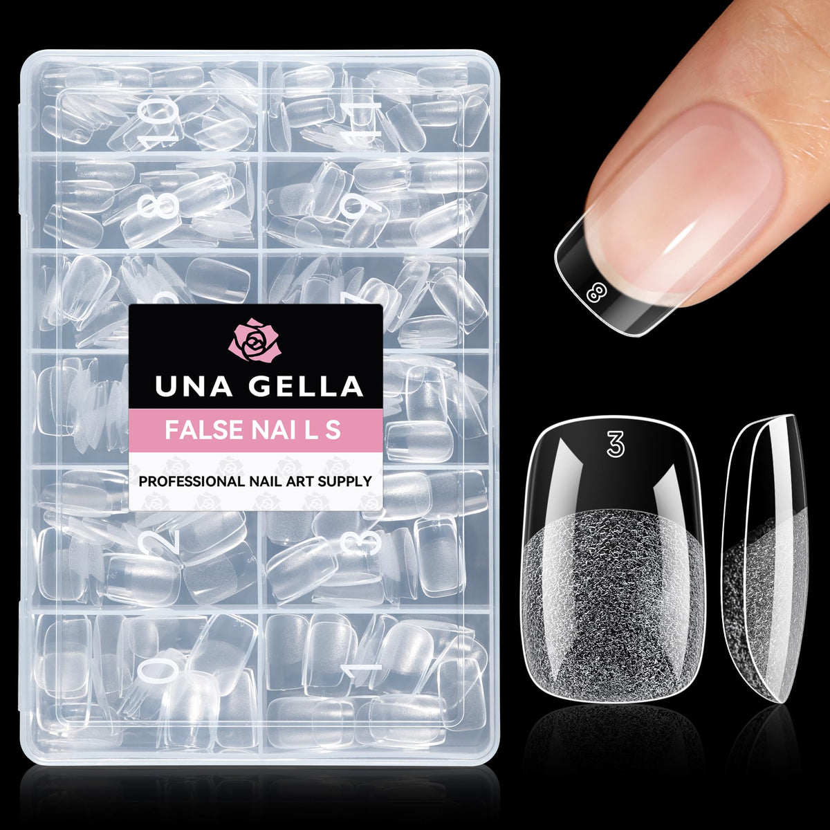 UNA GELLA Solid Nail Glue Super Strong for Press On Nails & Nail Tips 15g