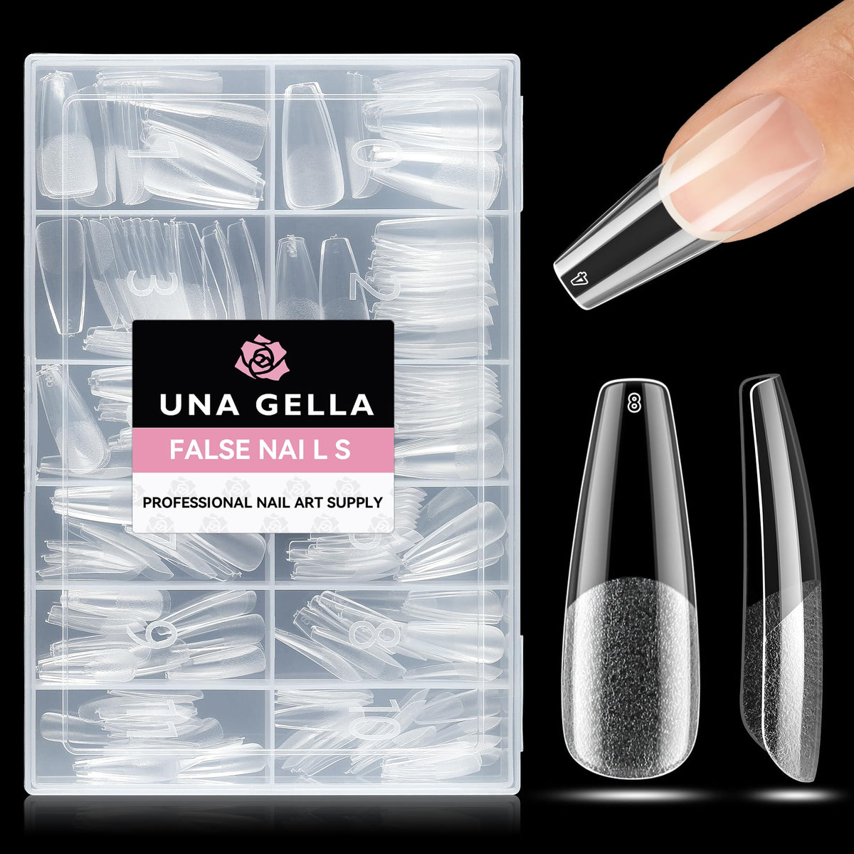 UNA GELLA Solid Nail Glue Super Strong for Press On Nails & Nail Tips 15g