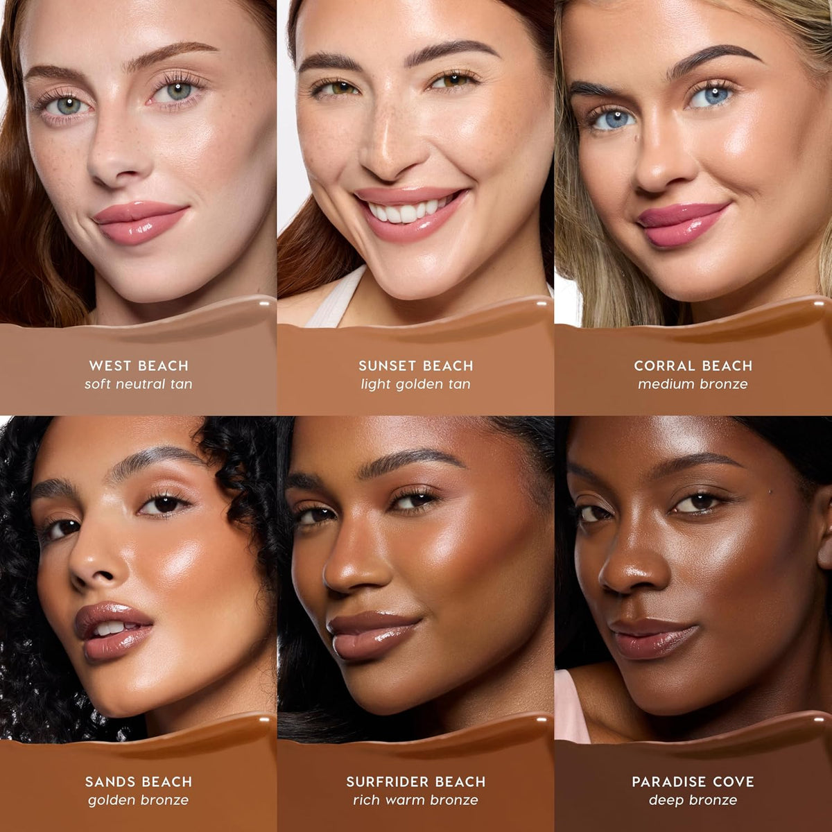 ColourPop Liquid Bronzer for Face - Buildable, Lightweight Liquid Contour + Makeup Bronzer - Blendable, Hydrating Formula with Squalane + Vitamin E - Cool Toned Neutral Tan, West Beach (0.27 oz)