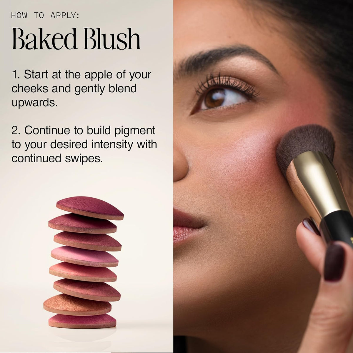 Milani Baked Blush, Makeup Powder Blush for Cheeks - Luminoso