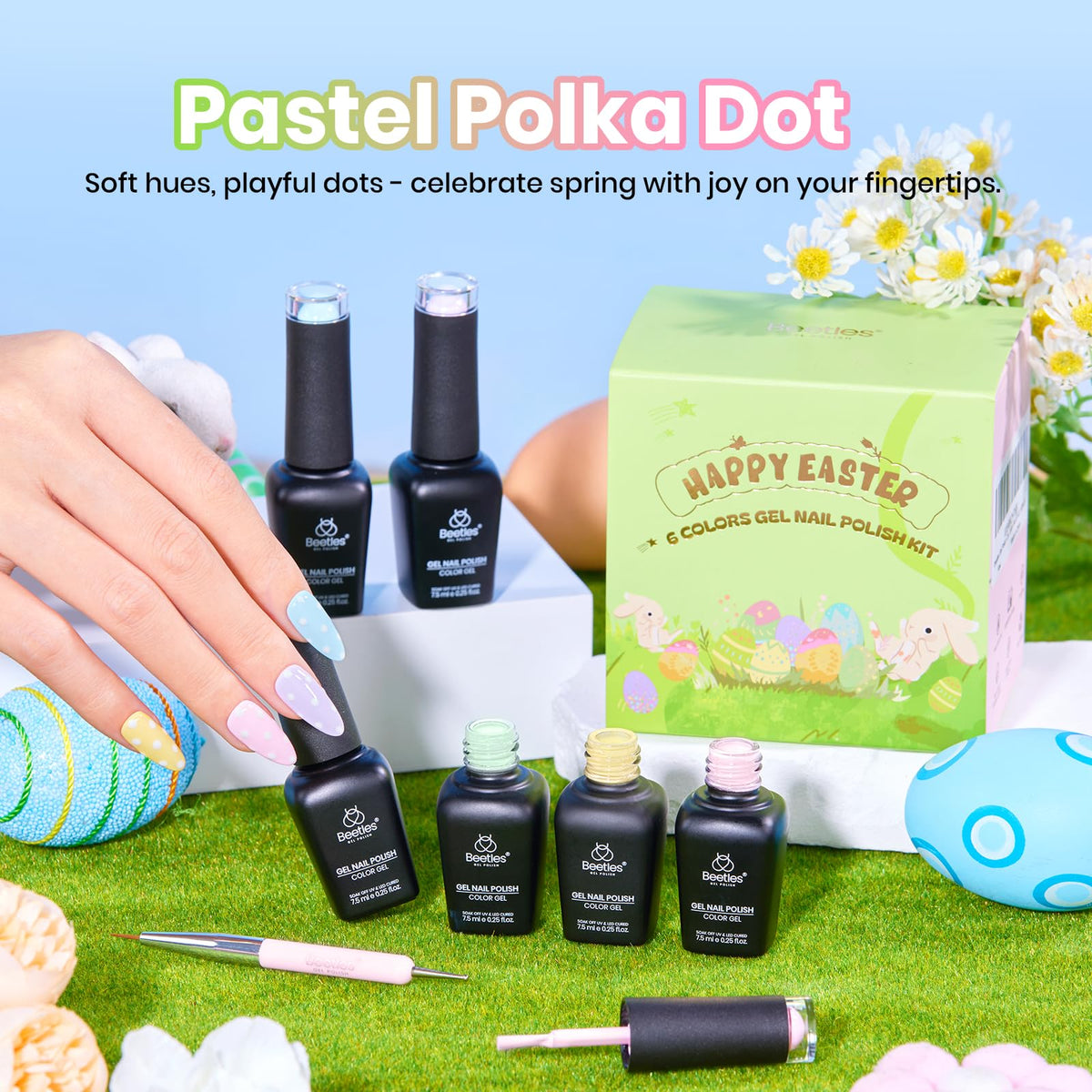 beetles Gel Polish Whispers of Love Jelly Gel Nail Polish Set, 6 Colors