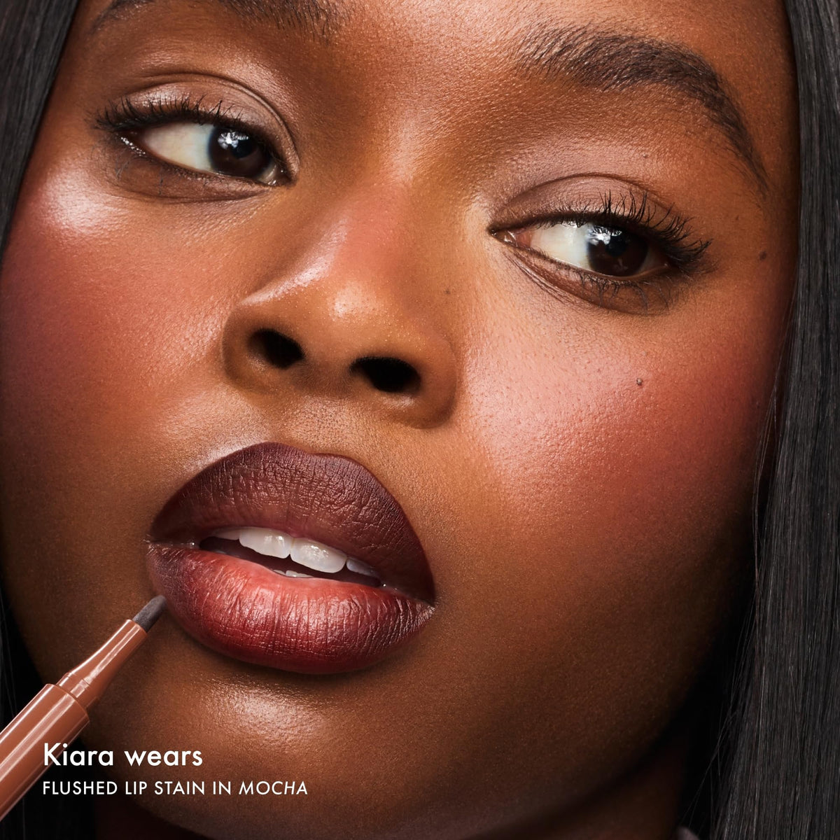 Summer Fridays Flushed Lip Stain Liner, 12hr Wear & Transfer-Proof, Rosette
