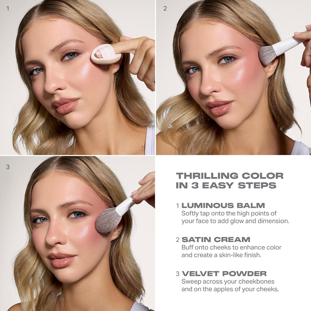 Morphe Cheek Thrills Multi-Finish Face Trio, After Party, 0.38 oz