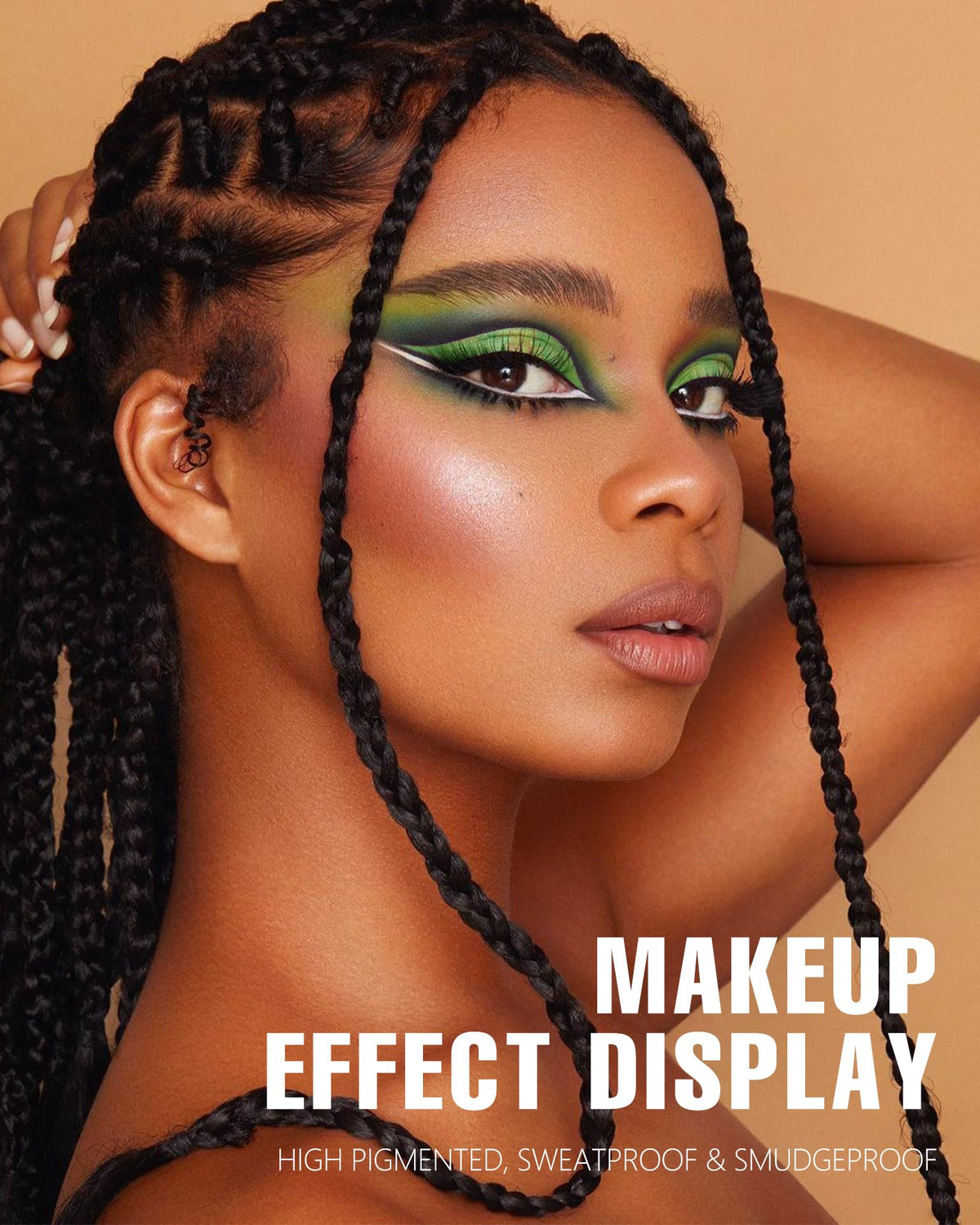MAKI YIKA Black Red Eyeshadows Dark Red Black Grey Eye Shadows Palette