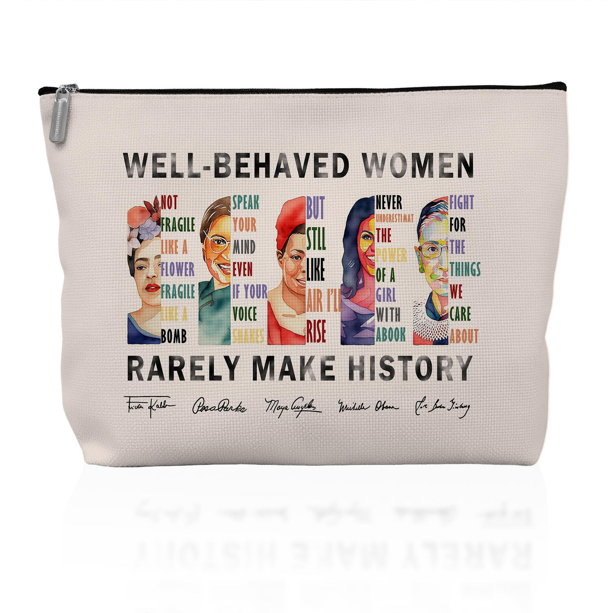 Retro Pinup Makeup Bag for Women, Vintage Pop Art Cosmetic Pouch, Sassy Funny Gifts for Girls, Bold Sarcastic Toiletry Bag, Unique Present