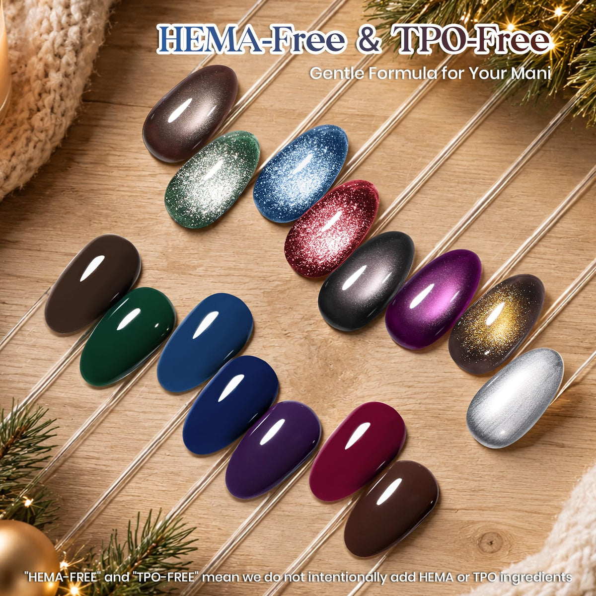 Beetles Gel Nail Polish Set, 63 PCS 55 Colors Gel Polish Kit with Base Coat