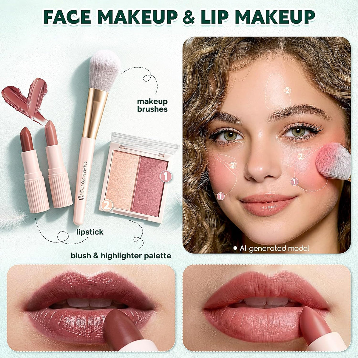 Color Nymph All in One Makeup Kit, Girls Makeup Sets for Teens