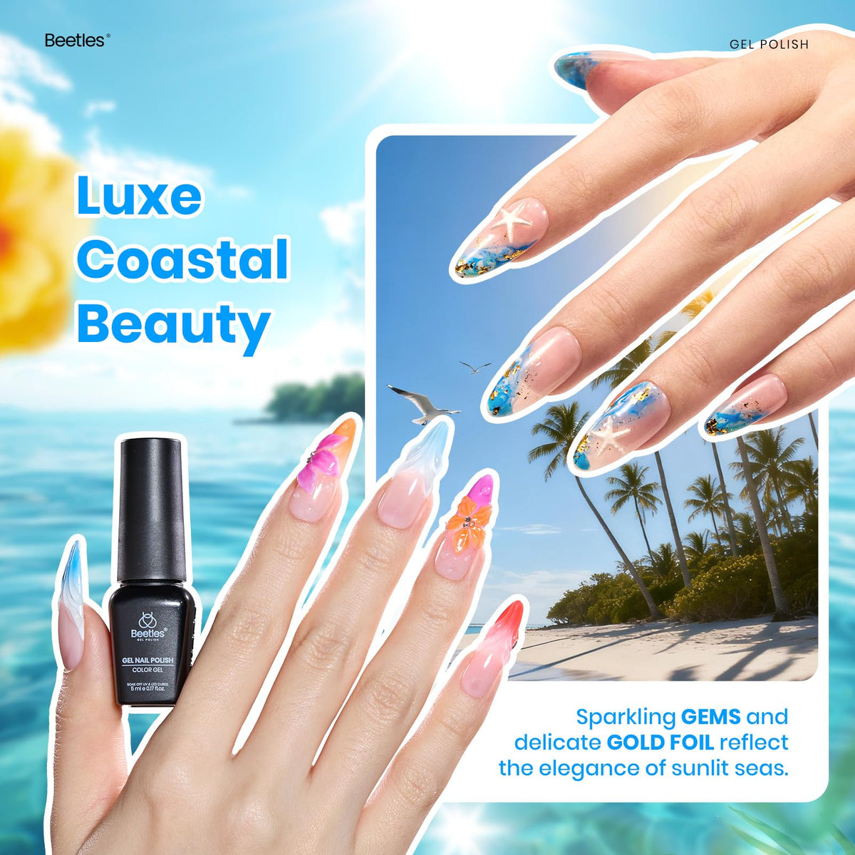 Beetles Cat Eye Gel Nail Polish Set, 36 Colors Magnetic Fall Gel Polish Kit