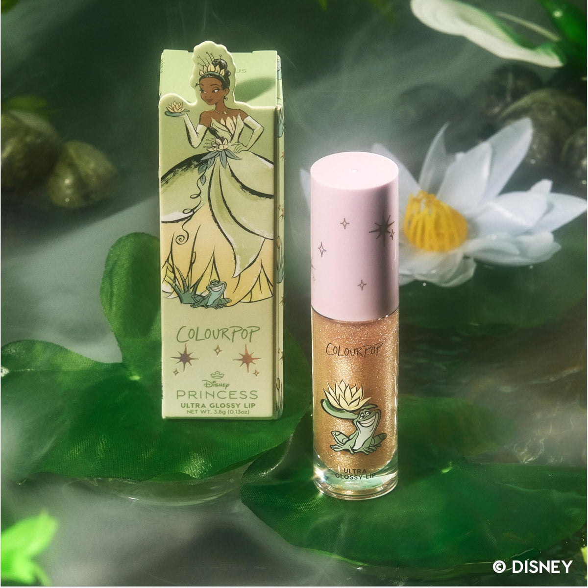 ColourPop x Disney Princess Ultra Glossy Lip Gloss - High-Shine, Non-Sticky & Hydrating Lip Gloss - Infused with Hyaluronic Acid, Kakadu Plum & Cherry - Rosy Pink, Mademoiselle Belle (0.24 Fl oz)
