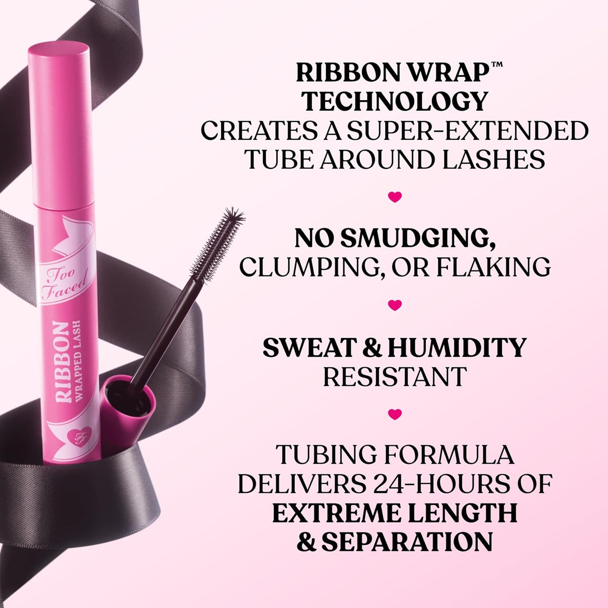 Too Faced Storybook Lashes Travel Size Mascara Set | Better Than Sex + Ribbon Wrapped Lash Tubing Mini Mascara Gift Set