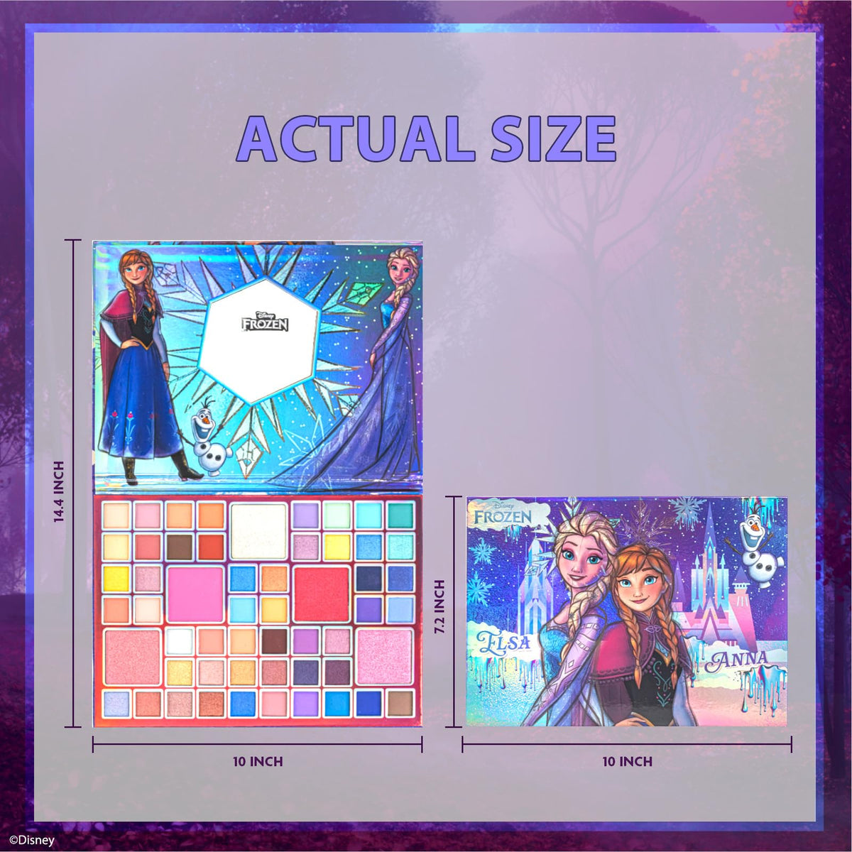 Alice in Wonderland 55-Well Face Palette, Eyeshadow, Ages 13+