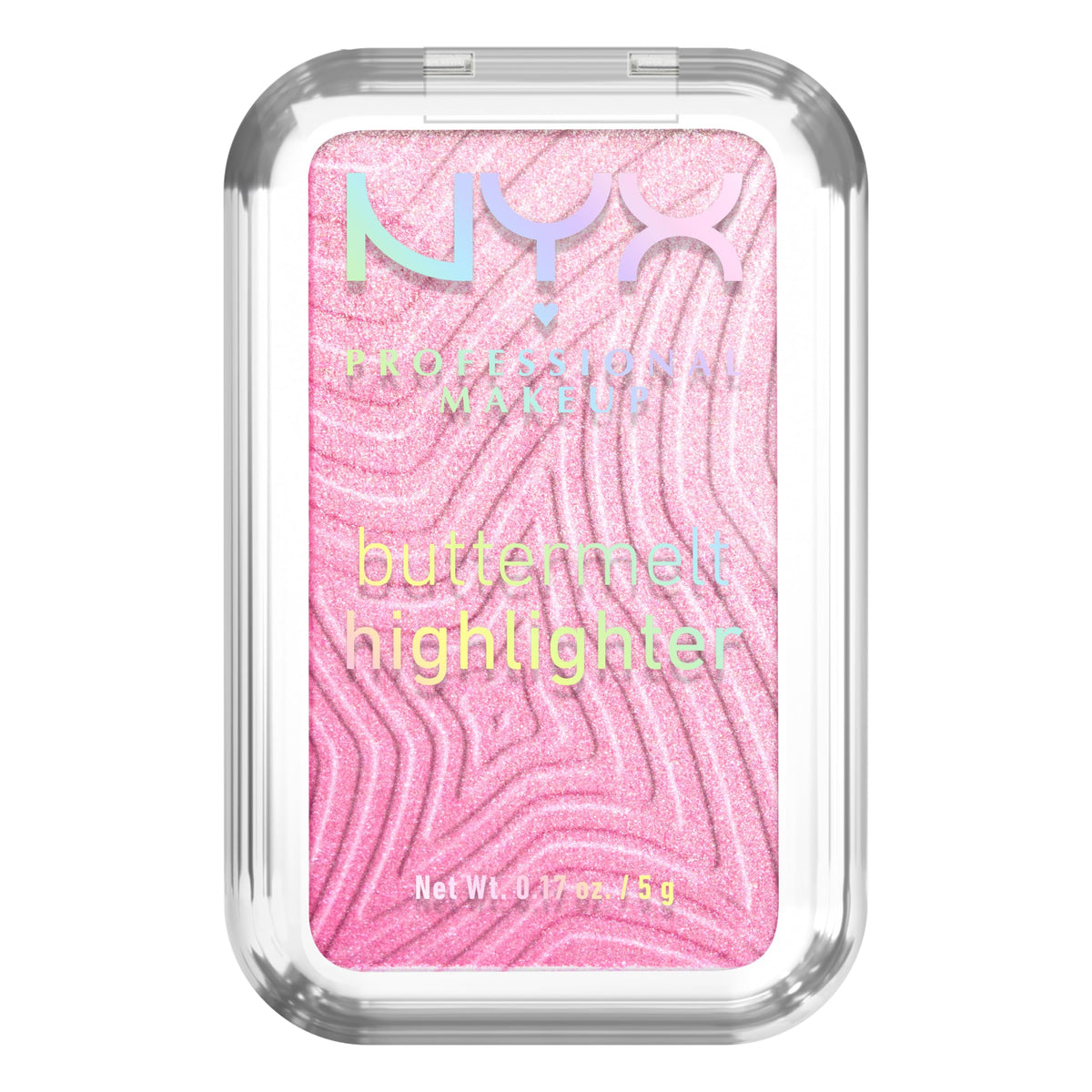 NYX PROFESSIONAL MAKEUP Buttermelt Highlighter, Powder Highlighter Makeup, With Up to 12H Wear and High Impact Glow - 05 Bright and Butta (Light Champagne)