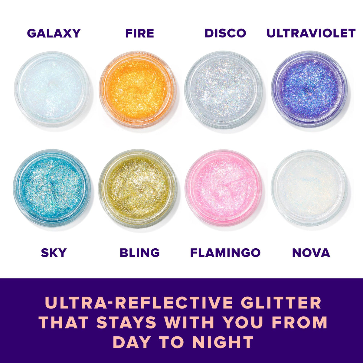 UNICORN SNOT Holographic Face Glitter & Body Glitter Gel | Hair Glitter, Vegan & Cruelty Free, 1.7 oz Pink Glitter (Flamingo)