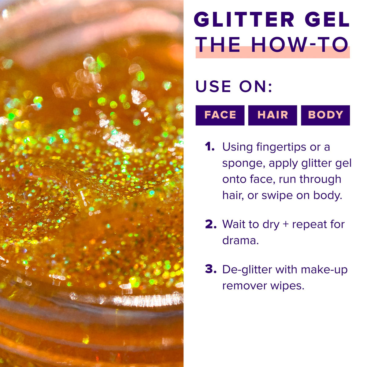 UNICORN SNOT Holographic Face Glitter & Body Glitter Gel | Hair Glitter, Vegan & Cruelty Free, 1.7 oz Pink Glitter (Flamingo)