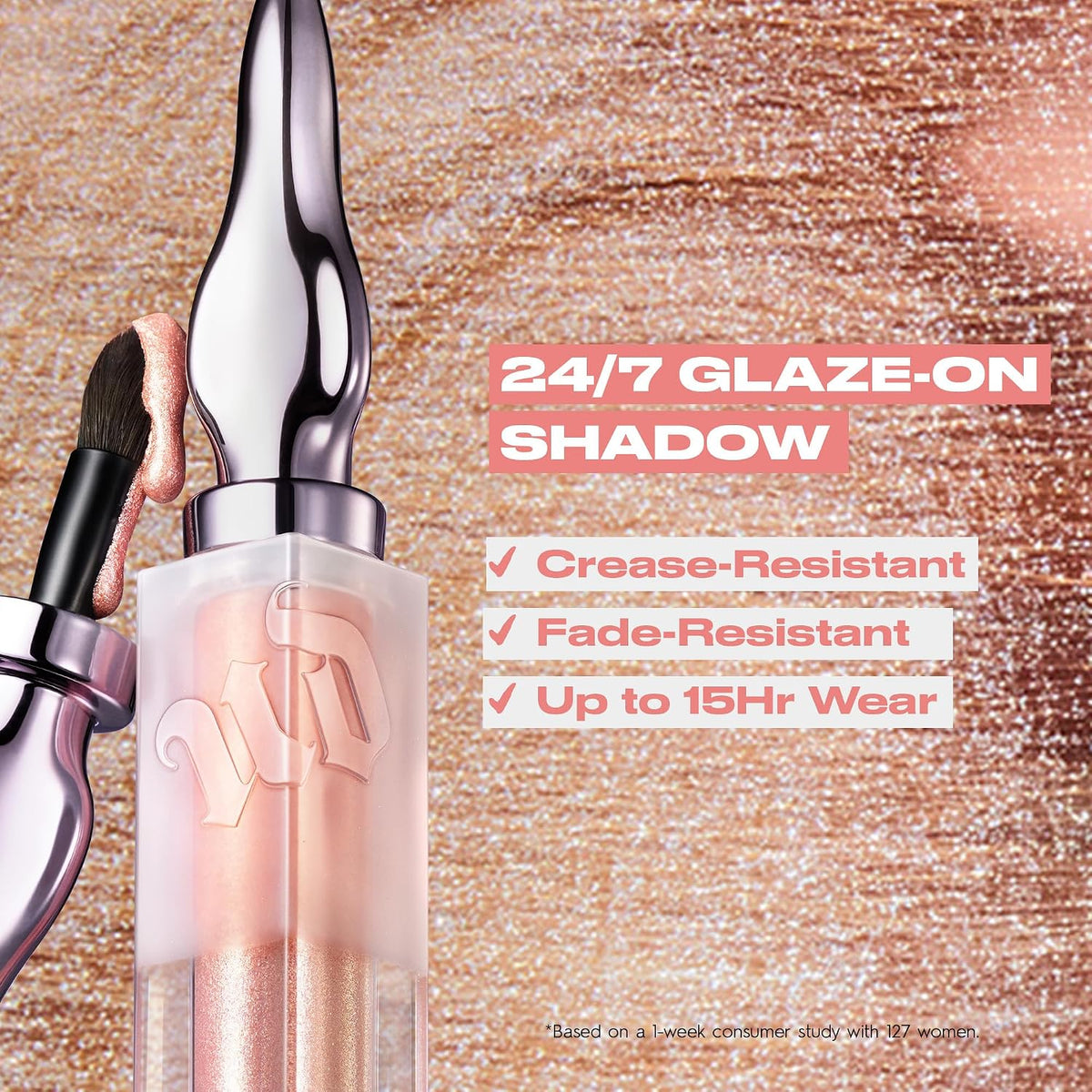 Urban Decay 24/7 Glaze On Shimmer Liquid Eyeshadow with Built-in Eye Brush