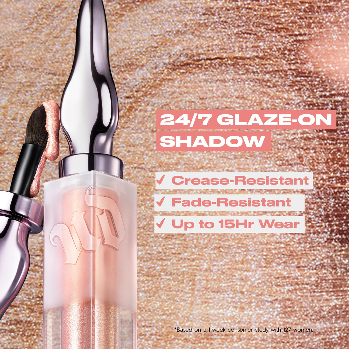 Urban Decay 24/7 Glaze On Shimmer Liquid Eyeshadow with Built-in Eye Brush