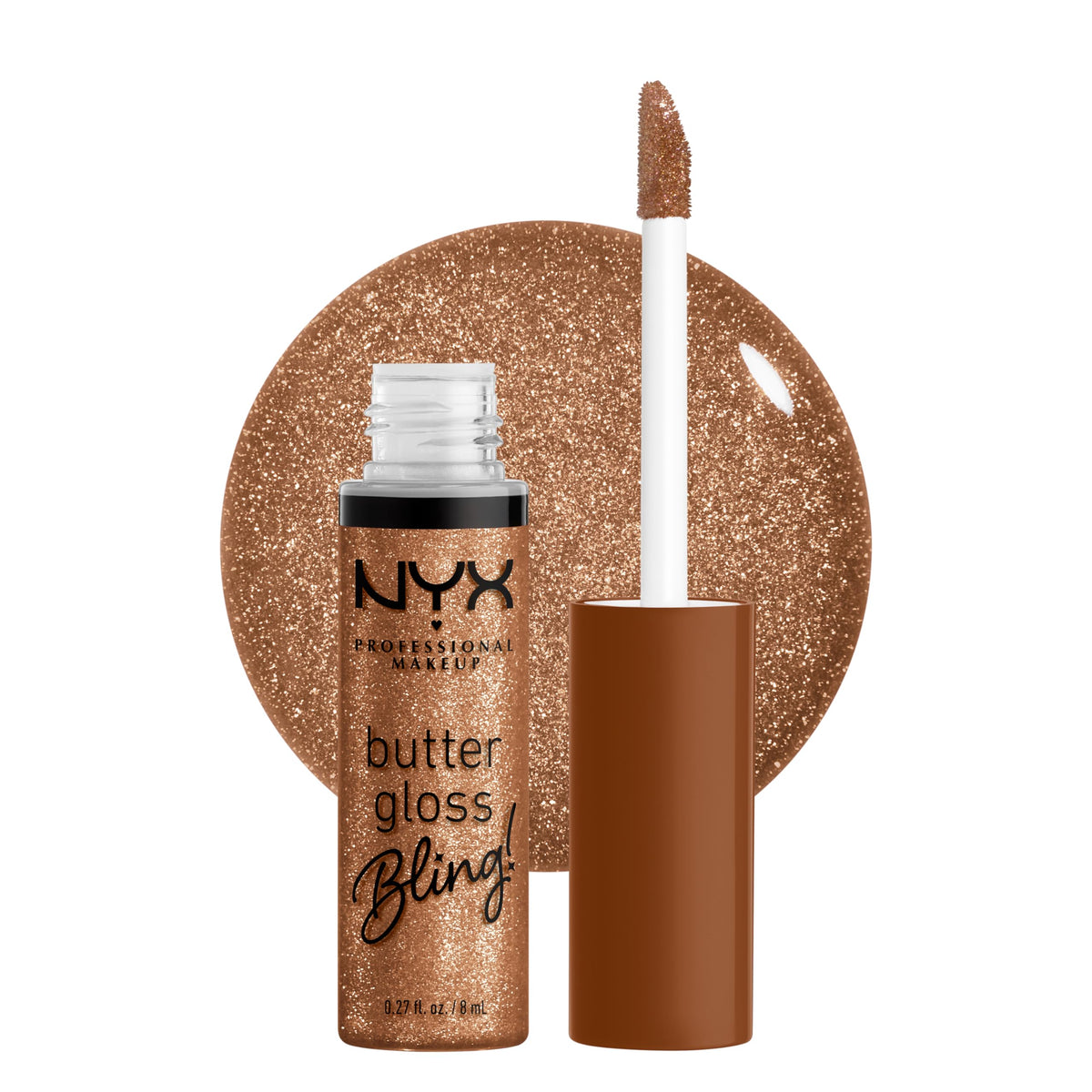 NYX PROFESSIONAL MAKEUP Butter Gloss, Non-Sticky Lip Gloss - Rocky Road (Wine)