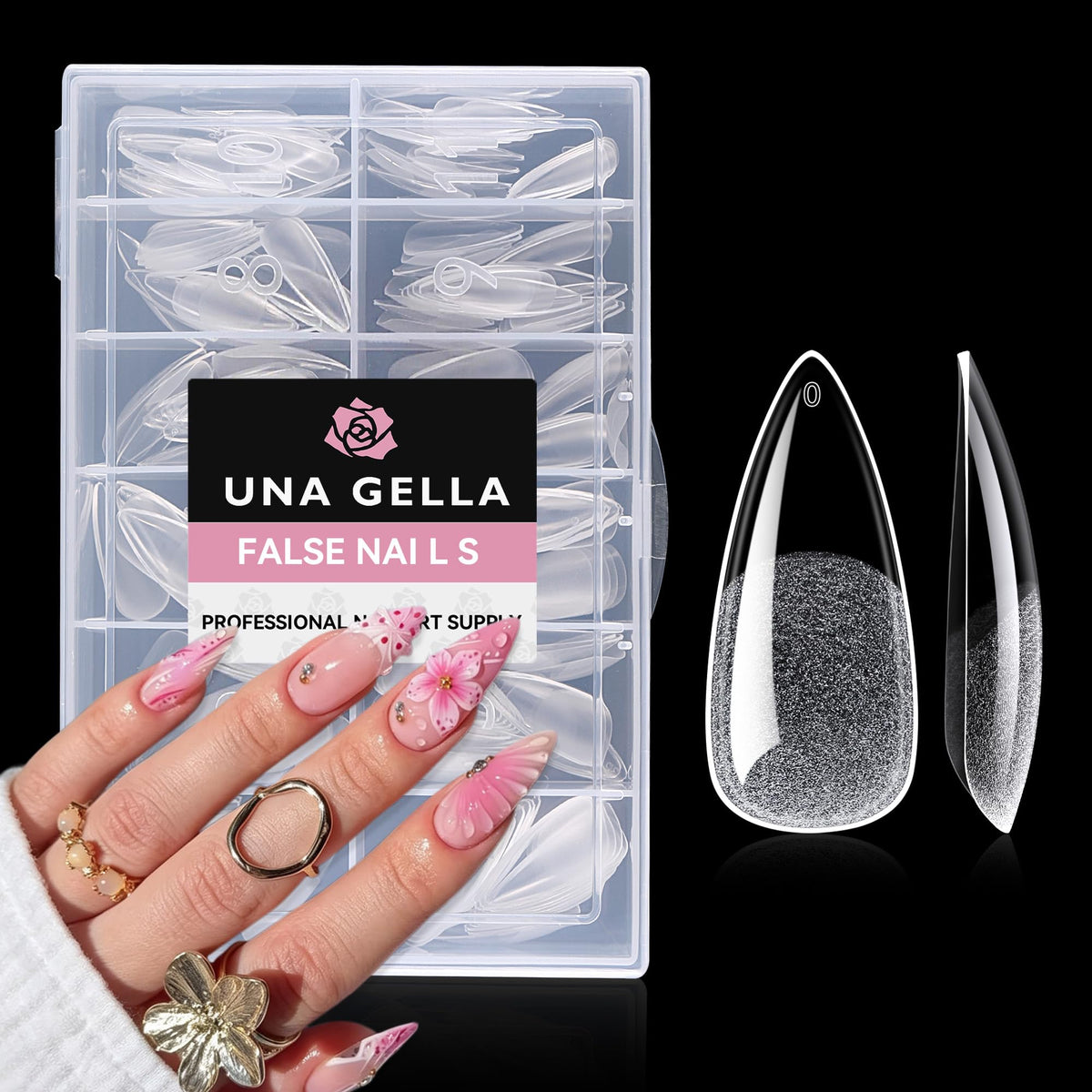 UNA GELLA Solid Nail Glue Super Strong for Press On Nails & Nail Tips 15g