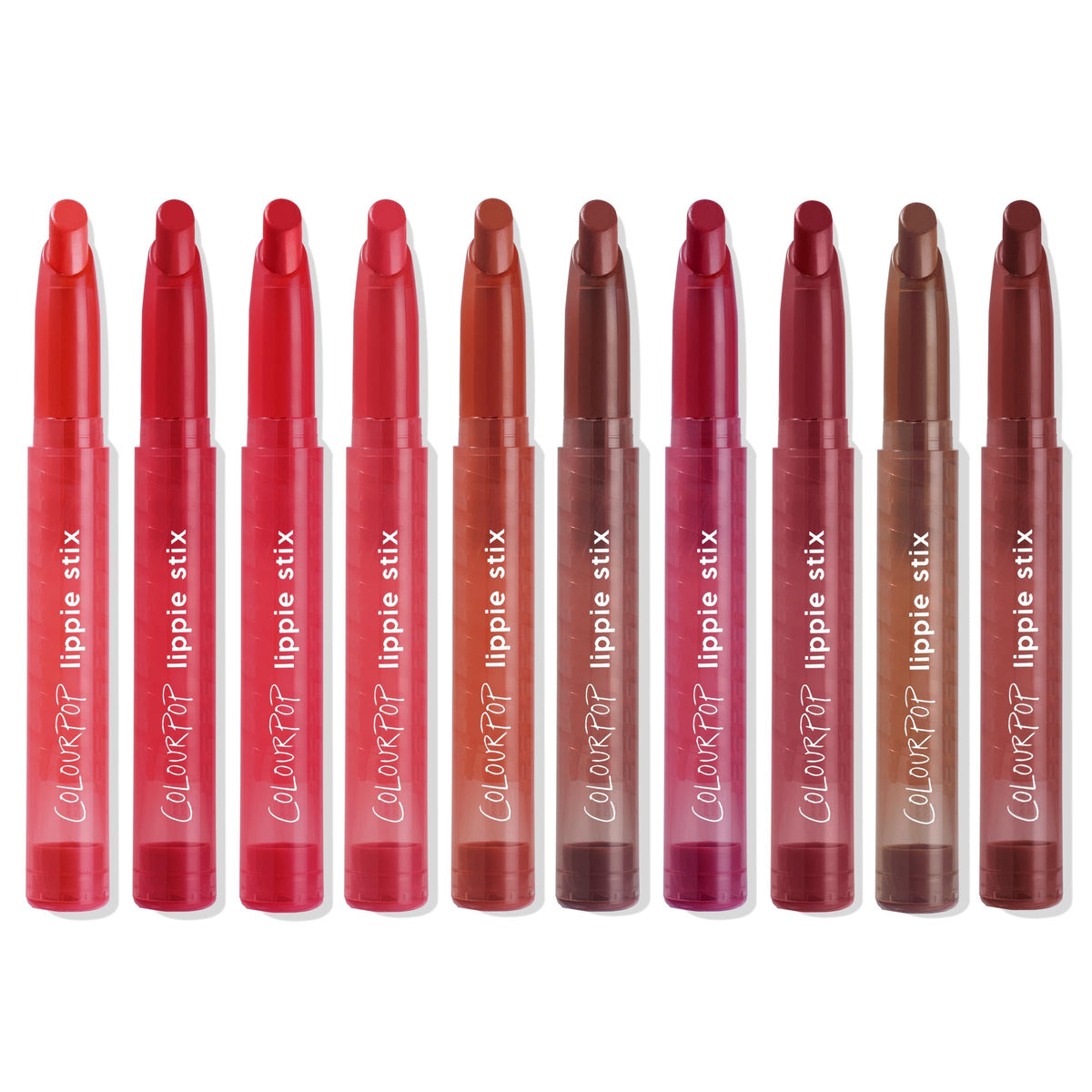 ColourPop Lippie Stix Vault - Includes 10 Nude Lipstick Shades in Matte, Matte X, Crème and Blur Finishes - Infused with a Nourishing, Non-Drying Formula - In The Nude (3.05 oz)