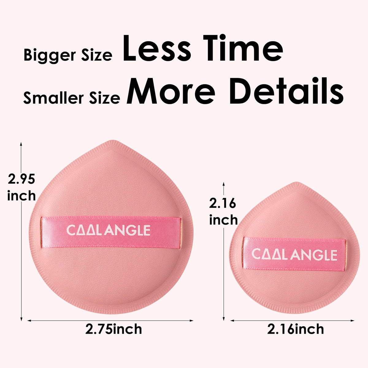 COOL-ANGLE Makeup Blender Sponges, Latex-Free, 5Pcs Medium Green
