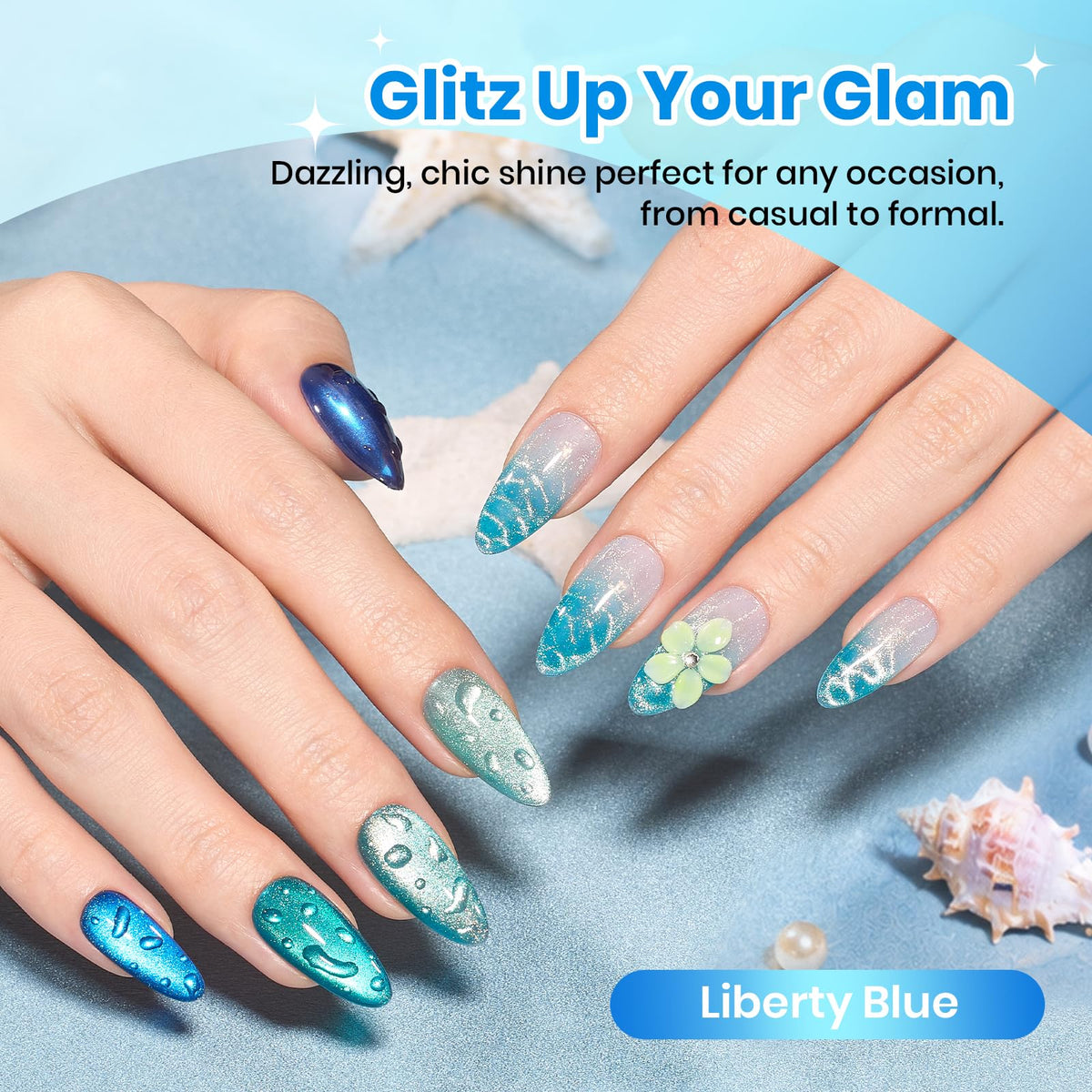 beetles Gel Polish Whispers of Love Jelly Gel Nail Polish Set, 6 Colors