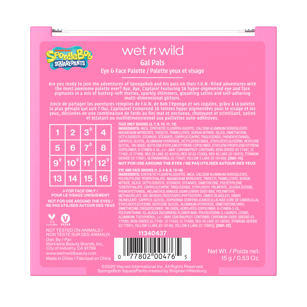 wet n wild My Melody and Kuromi Eye & Face Palette - Cozy Cuteness
