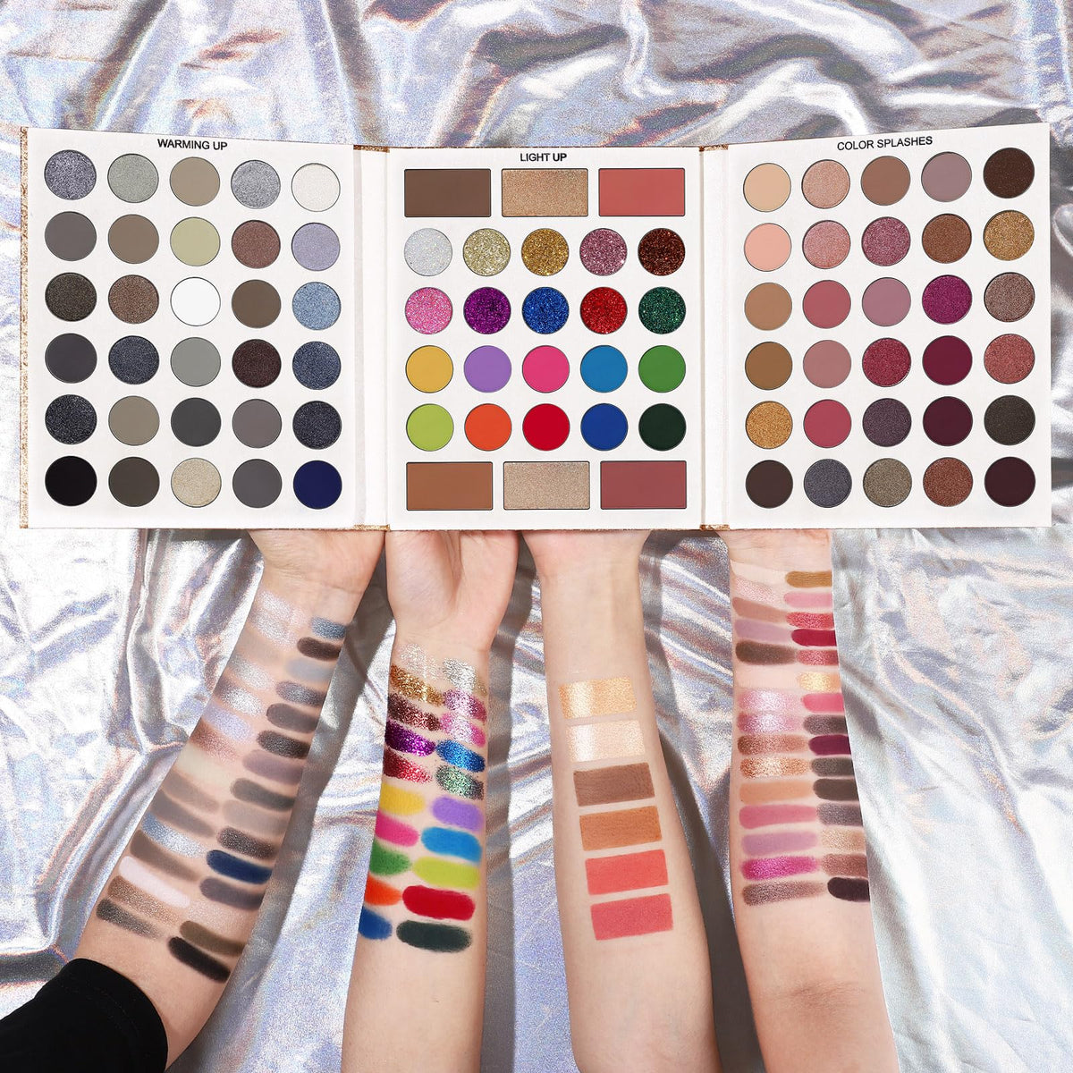 UCANBE 86 Colors Nude Eyeshadow Palette with 15pcs Makeup Brushes Set, Matte Glitter Long Lasting Highly Pigmented Waterproof Colorful Eye Shadow Contour Blush Powder Highlighter All in One