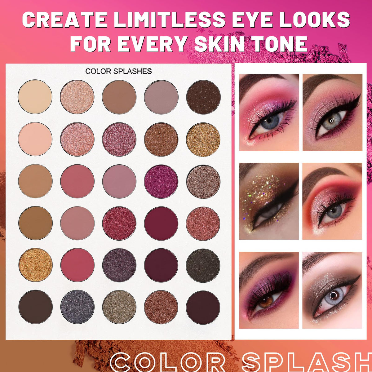 UCANBE 86 Colors Nude Eyeshadow Palette with 15pcs Makeup Brushes Set, Matte Glitter Long Lasting Highly Pigmented Waterproof Colorful Eye Shadow Contour Blush Powder Highlighter All in One