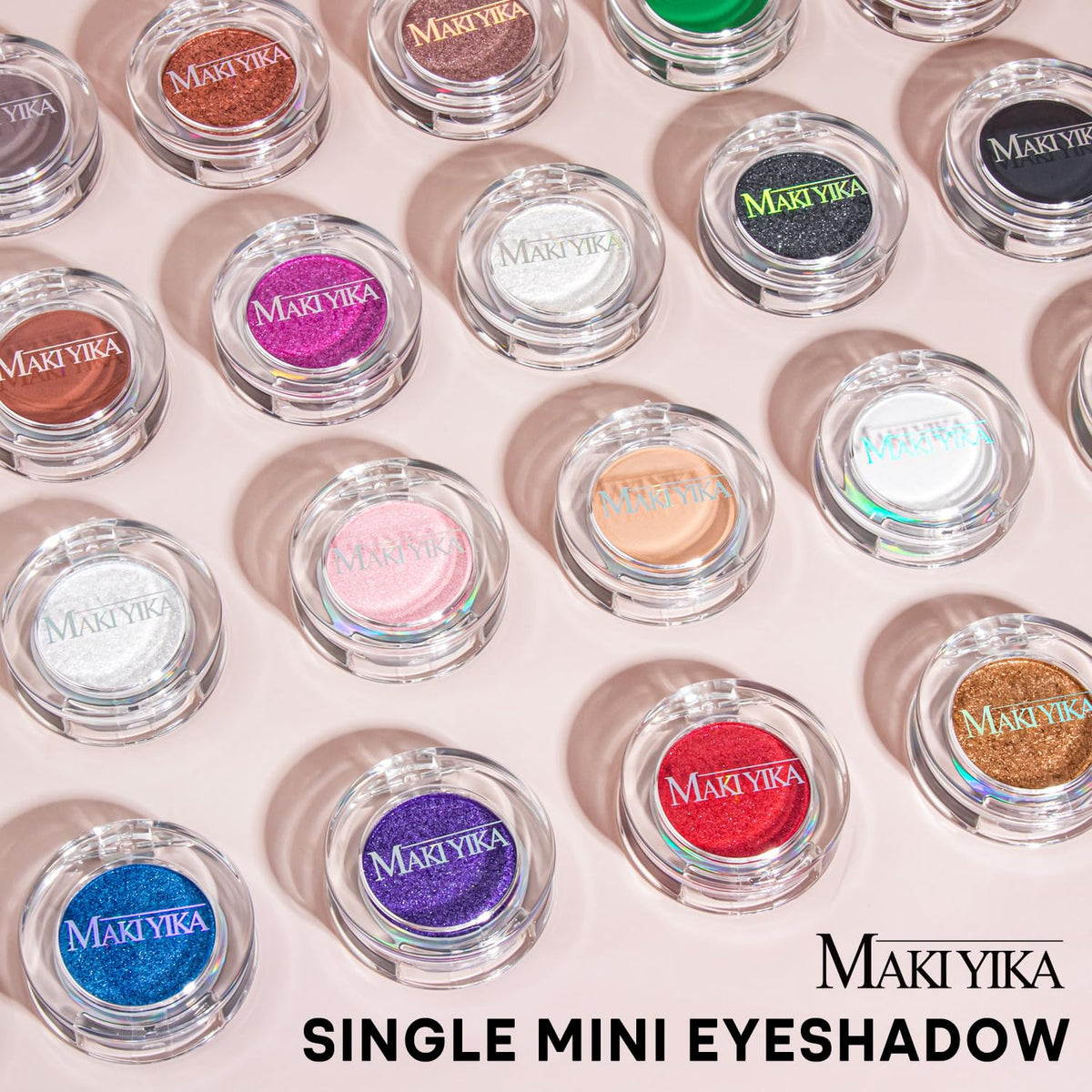 MAKI YIKA Black Red Eyeshadows Dark Red Black Grey Eye Shadows Palette