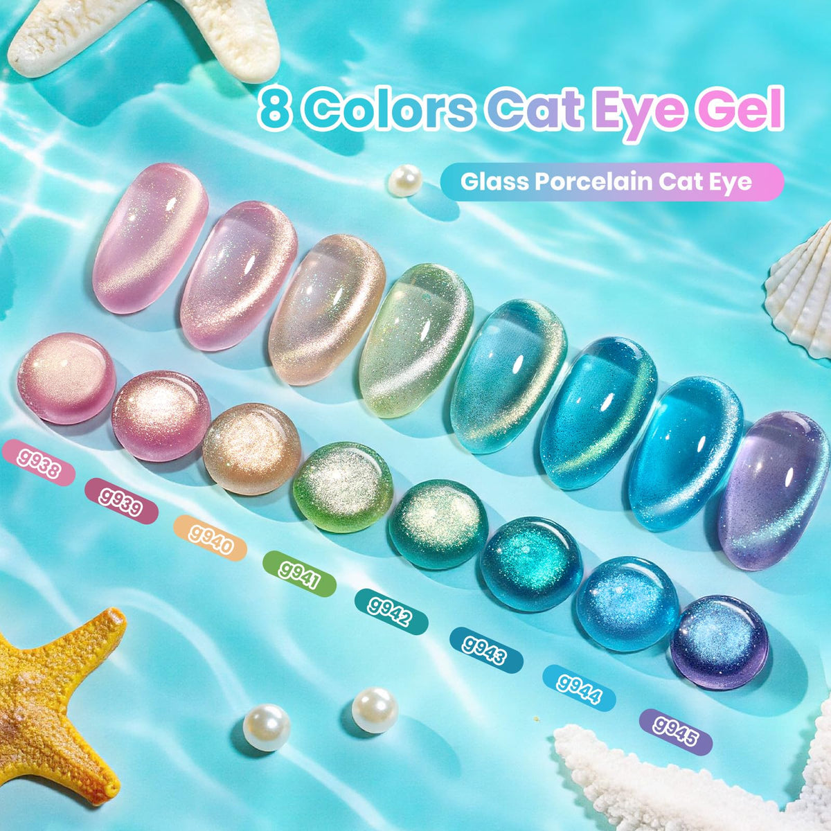 beetles Gel Polish Whispers of Love Jelly Gel Nail Polish Set, 6 Colors