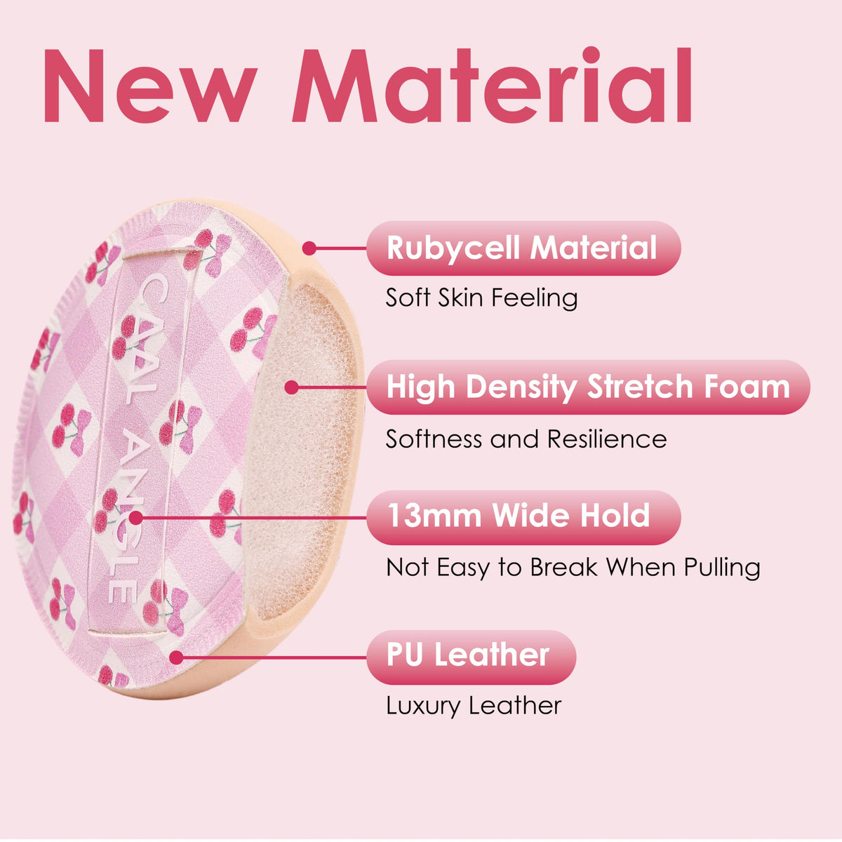 COOL-ANGLE Makeup Blender Sponges, Latex-Free, 5Pcs Medium Green