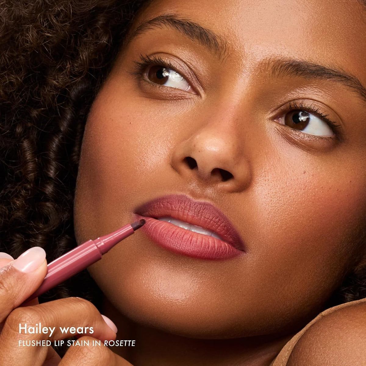 Summer Fridays Flushed Lip Stain Liner, 12hr Wear & Transfer-Proof, Rosette
