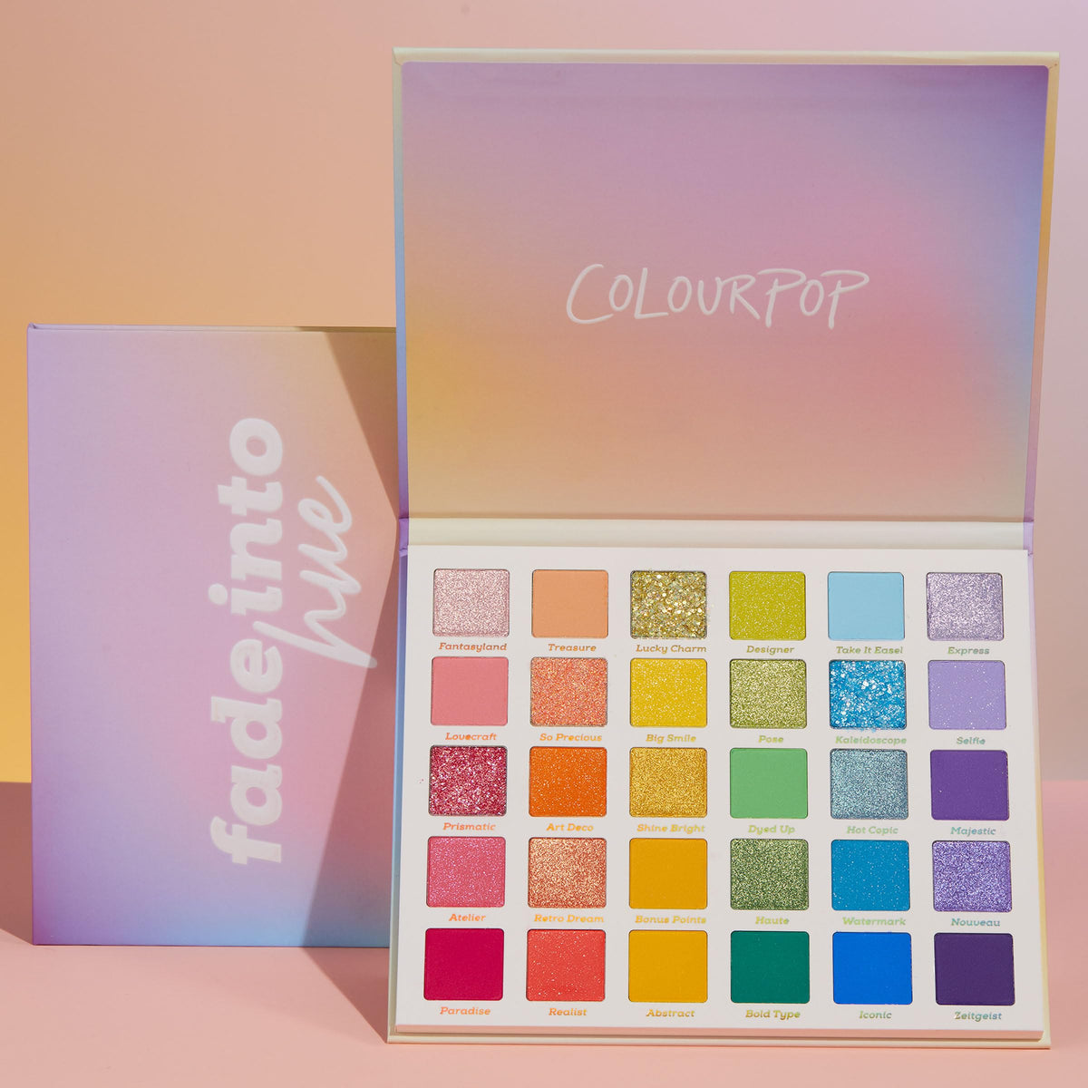 ColourPop Stone Cold Fox Eyeshadow Palette - 30 Pan Cool Tone Eye Makeup Palette with Matte & Metallic Finishes - High-Pigment Eye Makeup with a Long-Wearing Formula (1.16 oz)