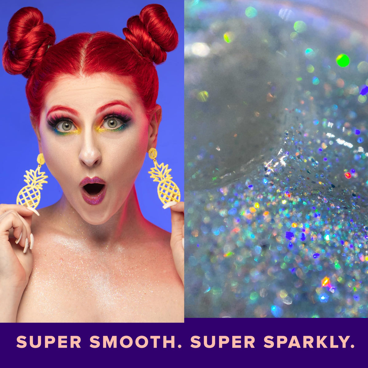 UNICORN SNOT Holographic Face Glitter & Body Glitter Gel | Hair Glitter, Vegan & Cruelty Free, 1.7 oz Pink Glitter (Flamingo)