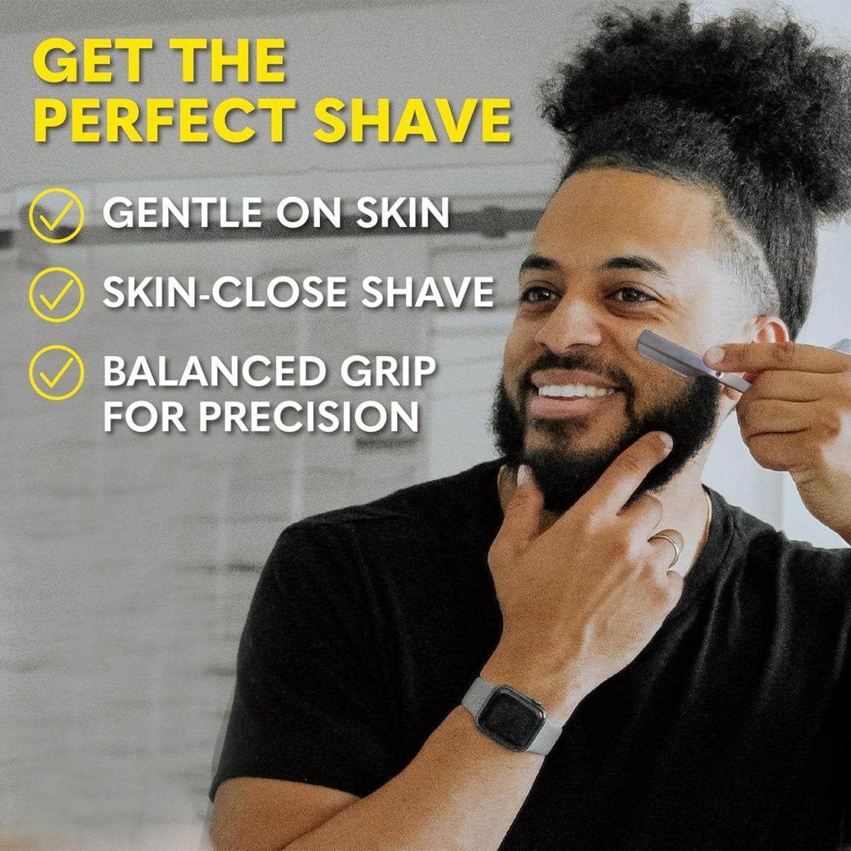 The Beard Club Premium Beard Kit for Men - Grooming & Care Kit - Cedar & Sandalwood Oil, Sandalwood Balm, Shampoo, Brush, Comb, Trimming Scissors, Straight Edge Razor - Gift Set