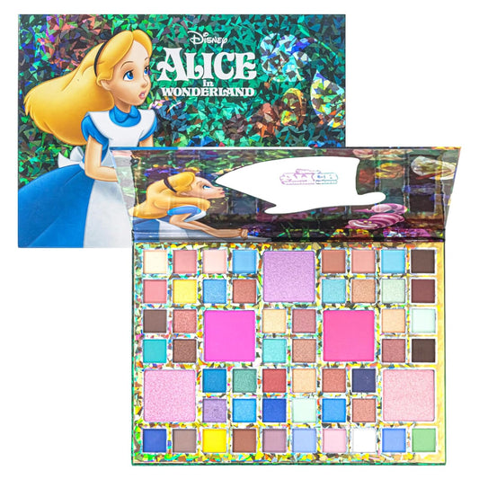 Alice in Wonderland 55-Well Face Palette, Eyeshadow, Ages 13+