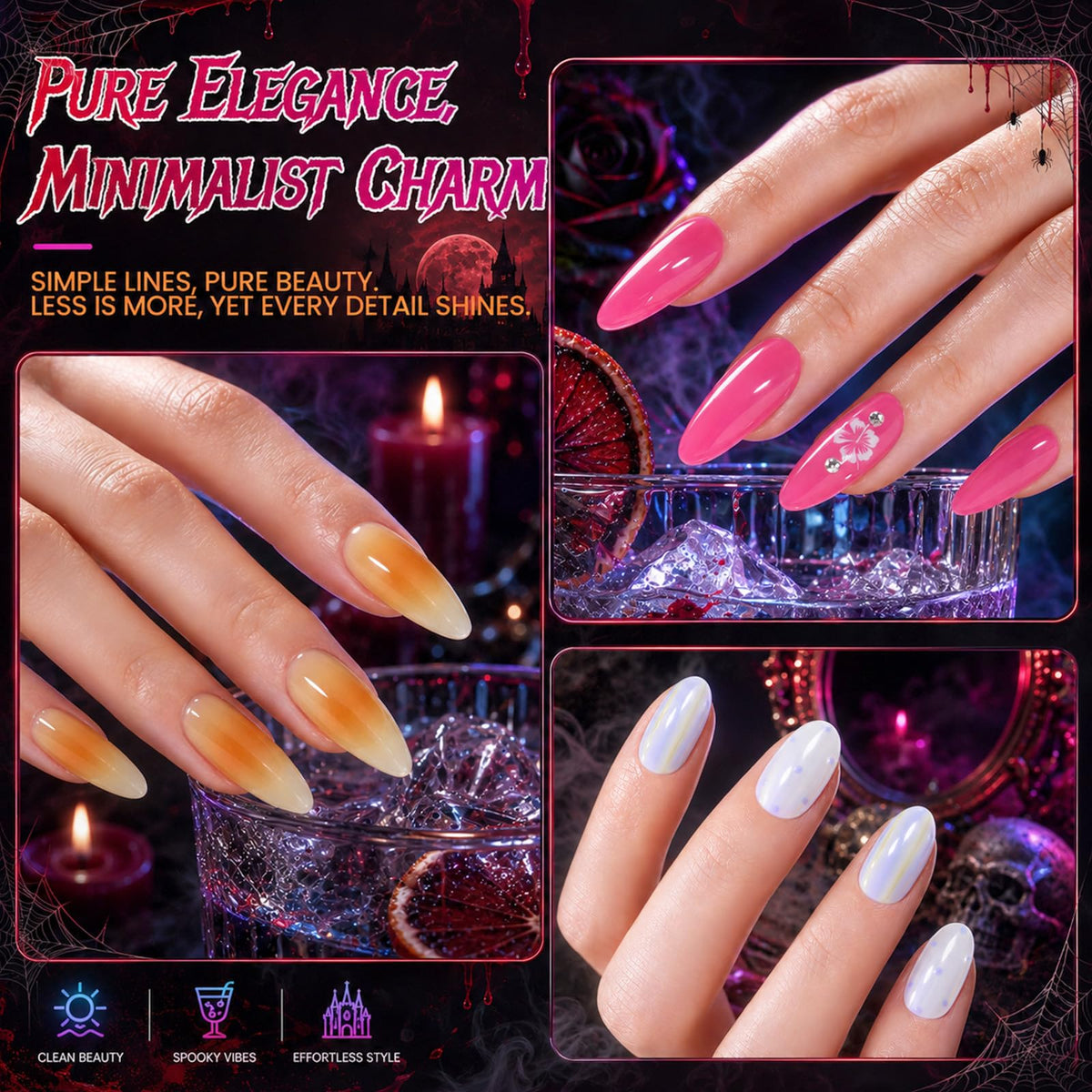 Beetles Cat Eye Gel Nail Polish Set, 36 Colors Magnetic Fall Gel Polish Kit