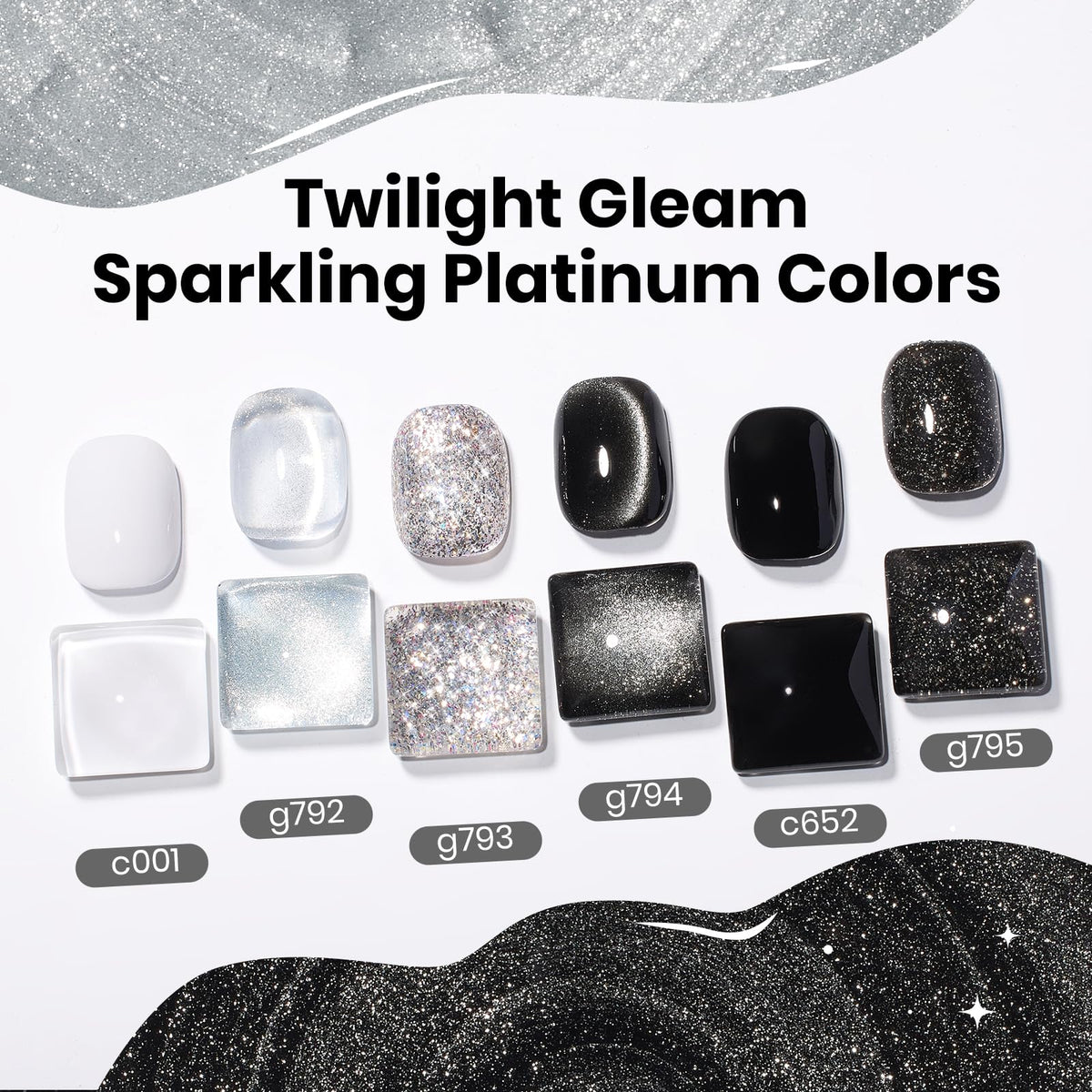 beetles Gel Polish Whispers of Love Jelly Gel Nail Polish Set, 6 Colors
