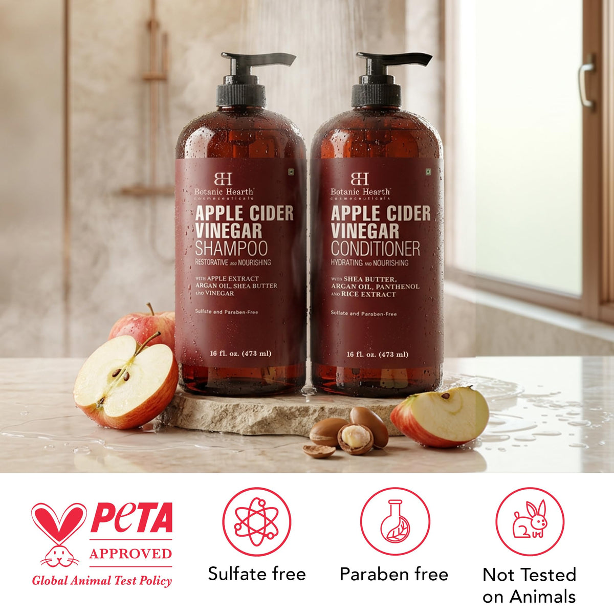 Botanic Hearth Tea Tree Shampoo And Conditioner Set - 16 Fl oz Each