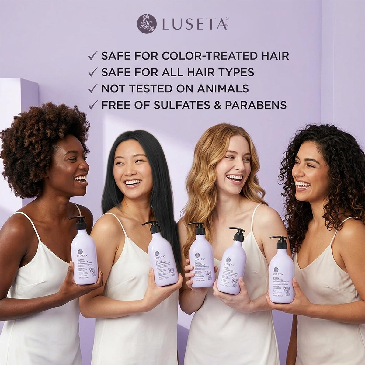 Luseta Rosemary Mint Shampoo and Conditioner Set for Hair Strengthening