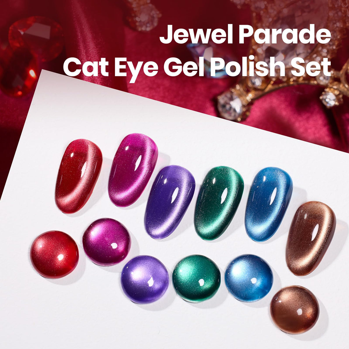 beetles Gel Polish Whispers of Love Jelly Gel Nail Polish Set, 6 Colors
